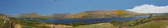 Panorama-Aussicht auf den Lough Nafooey