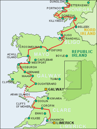 Detail-Karte mit Routenverlauf