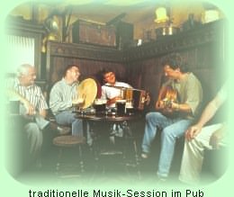 Typische Musiksession in einem irish pub!