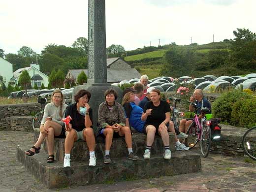 Kurze Rast whrend unserer Radtour