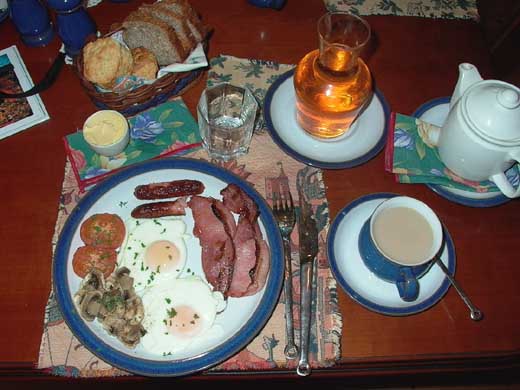 irisches Frühstück, wie in Irland üblich